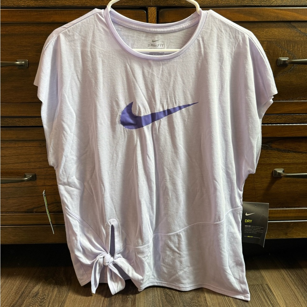 NWT Nike Women's Lavender Short Sleeve Athletic Top